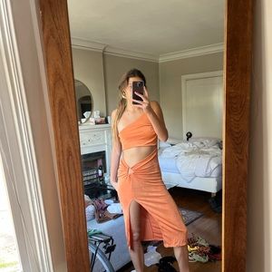 Orange dress cut out super cute but a bit big